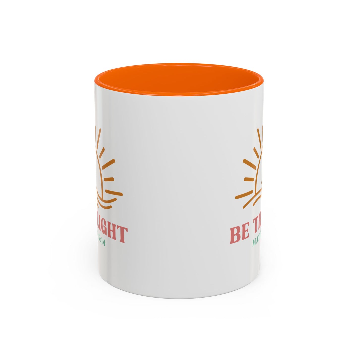 "Be The Light" Matthew 5:14 Accent Mug