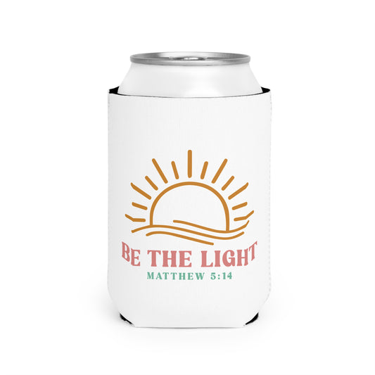"Be The Light" Matthew 5:14 Sunrise Can Cooler Sleeve