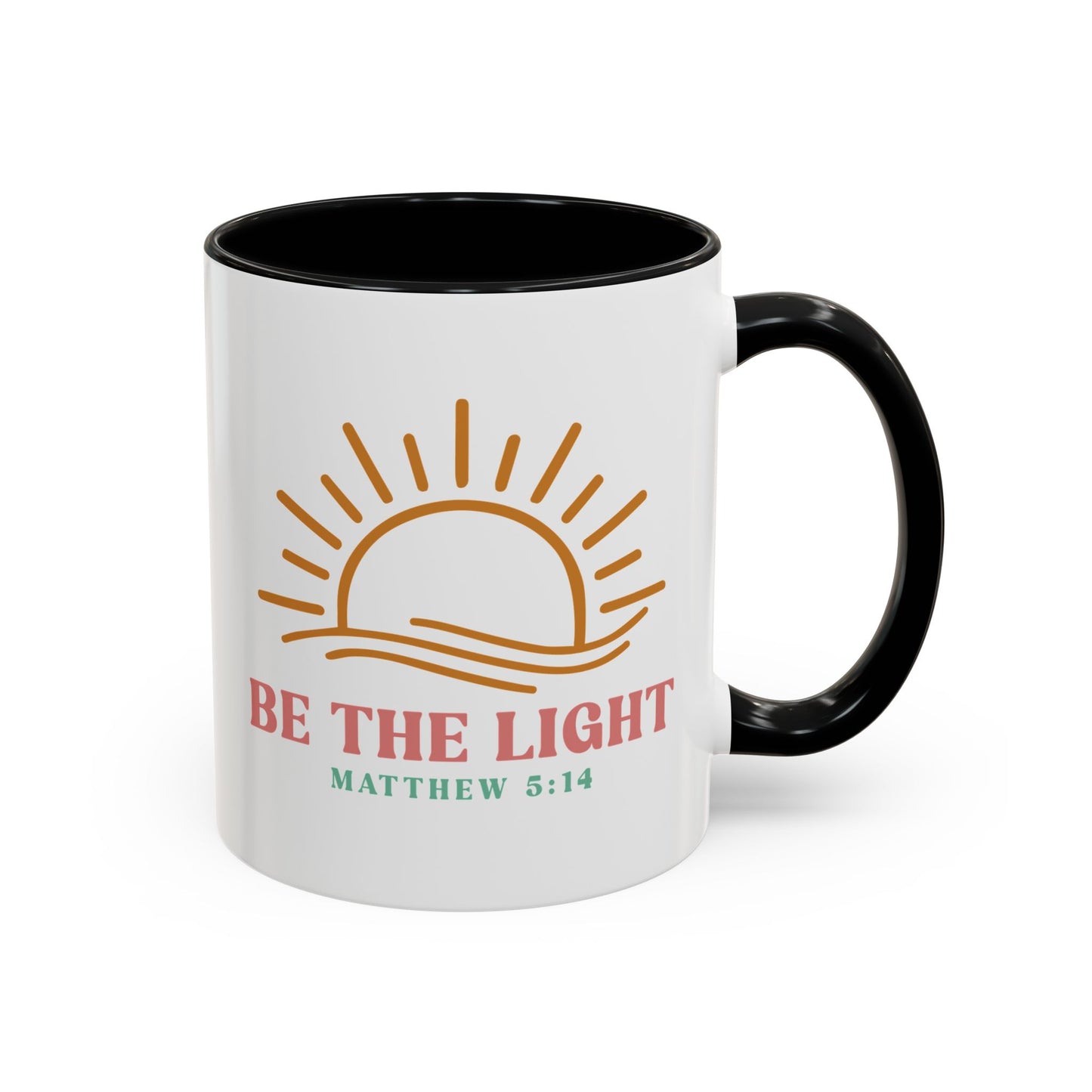"Be The Light" Matthew 5:14 Accent Mug