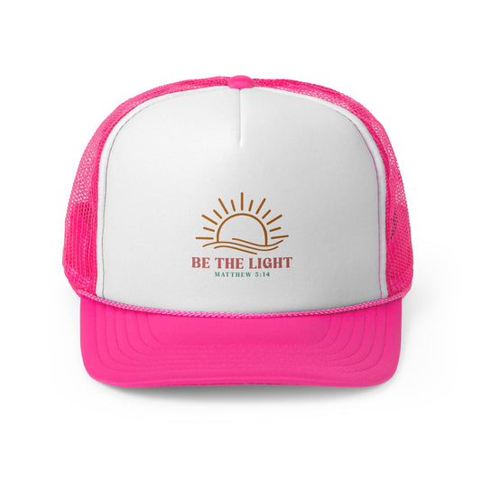 "Be The Light" Matthew 5:14 Inspirational Trucker Cap