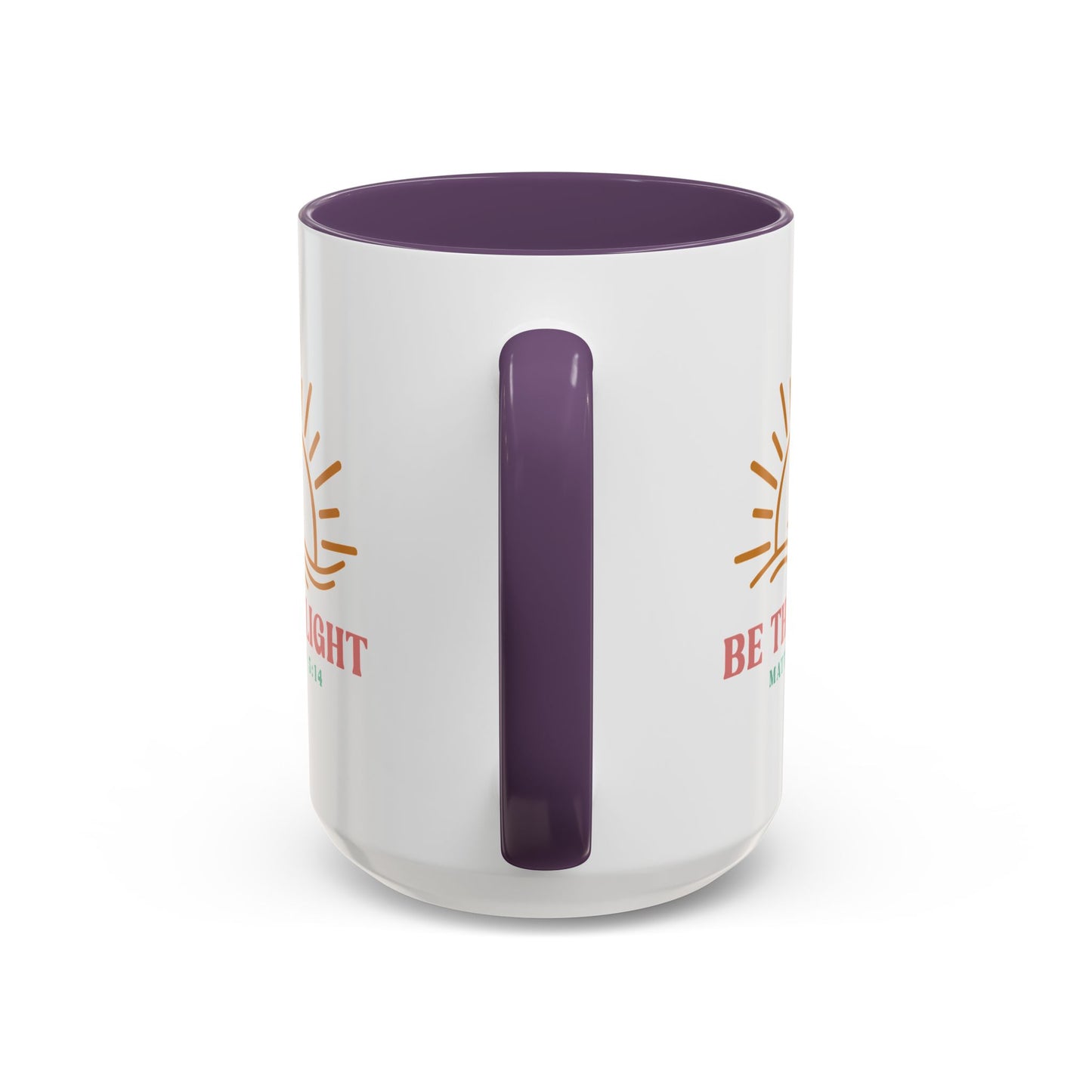 "Be The Light" Matthew 5:14 Accent Mug