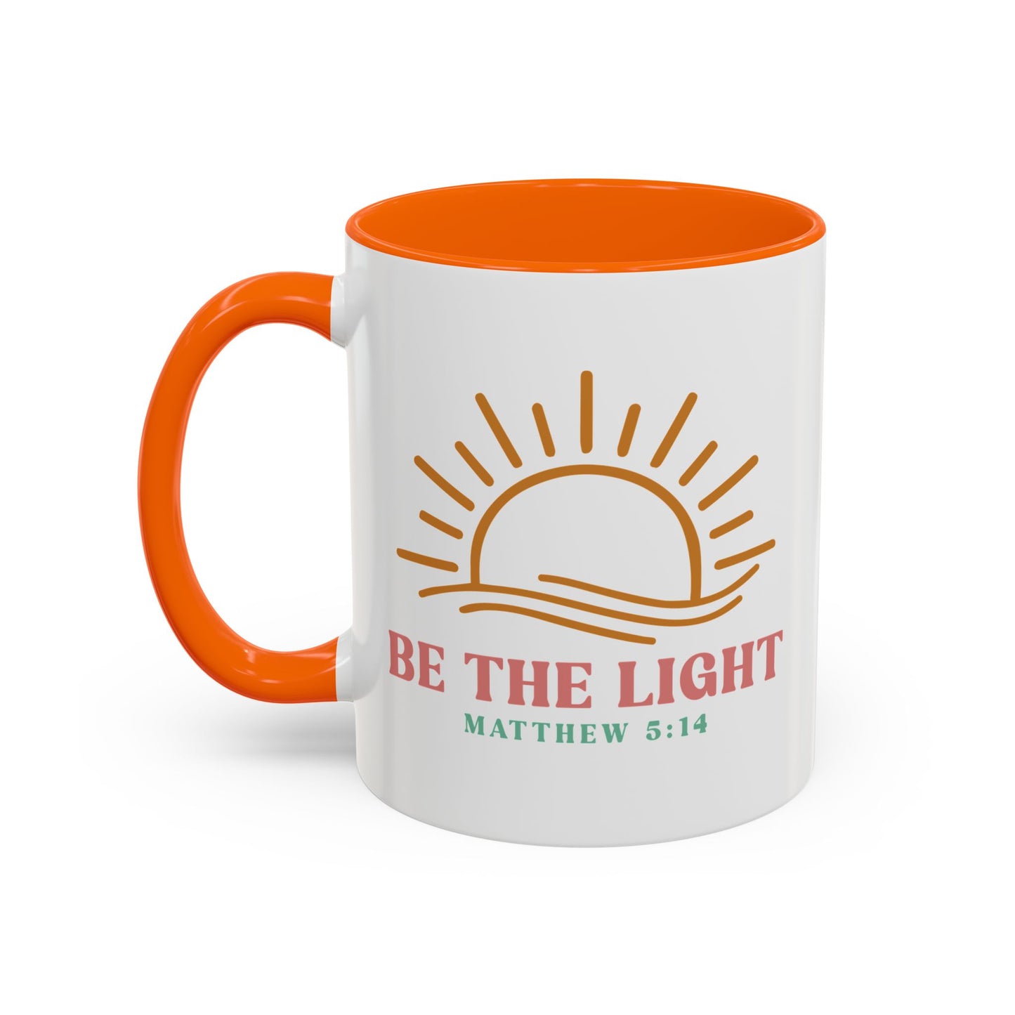 "Be The Light" Matthew 5:14 Accent Mug
