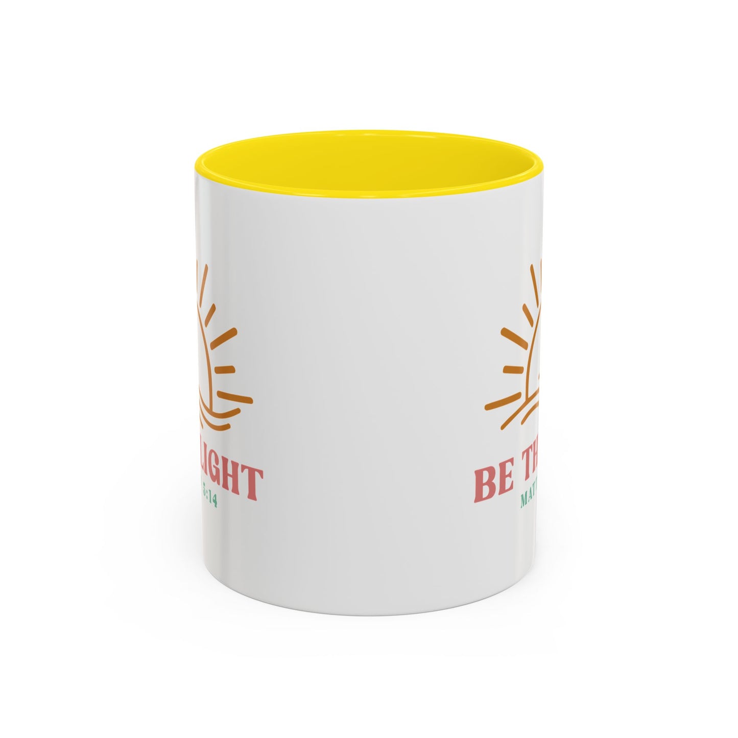 "Be The Light" Matthew 5:14 Accent Mug