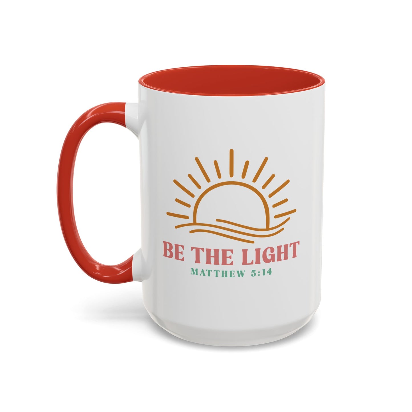 "Be The Light" Matthew 5:14 Accent Mug