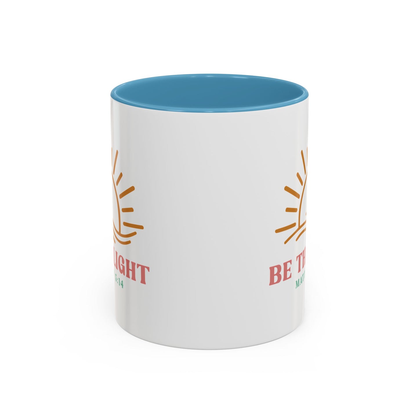 "Be The Light" Matthew 5:14 Accent Mug