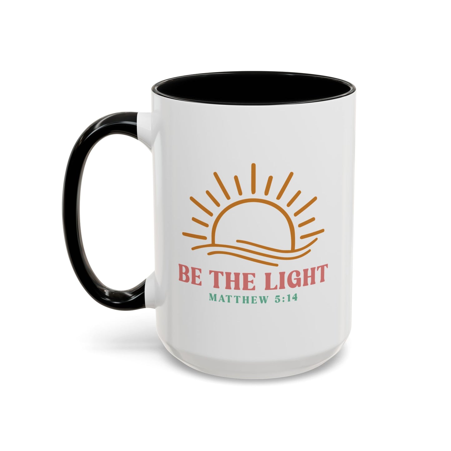 "Be The Light" Matthew 5:14 Accent Mug