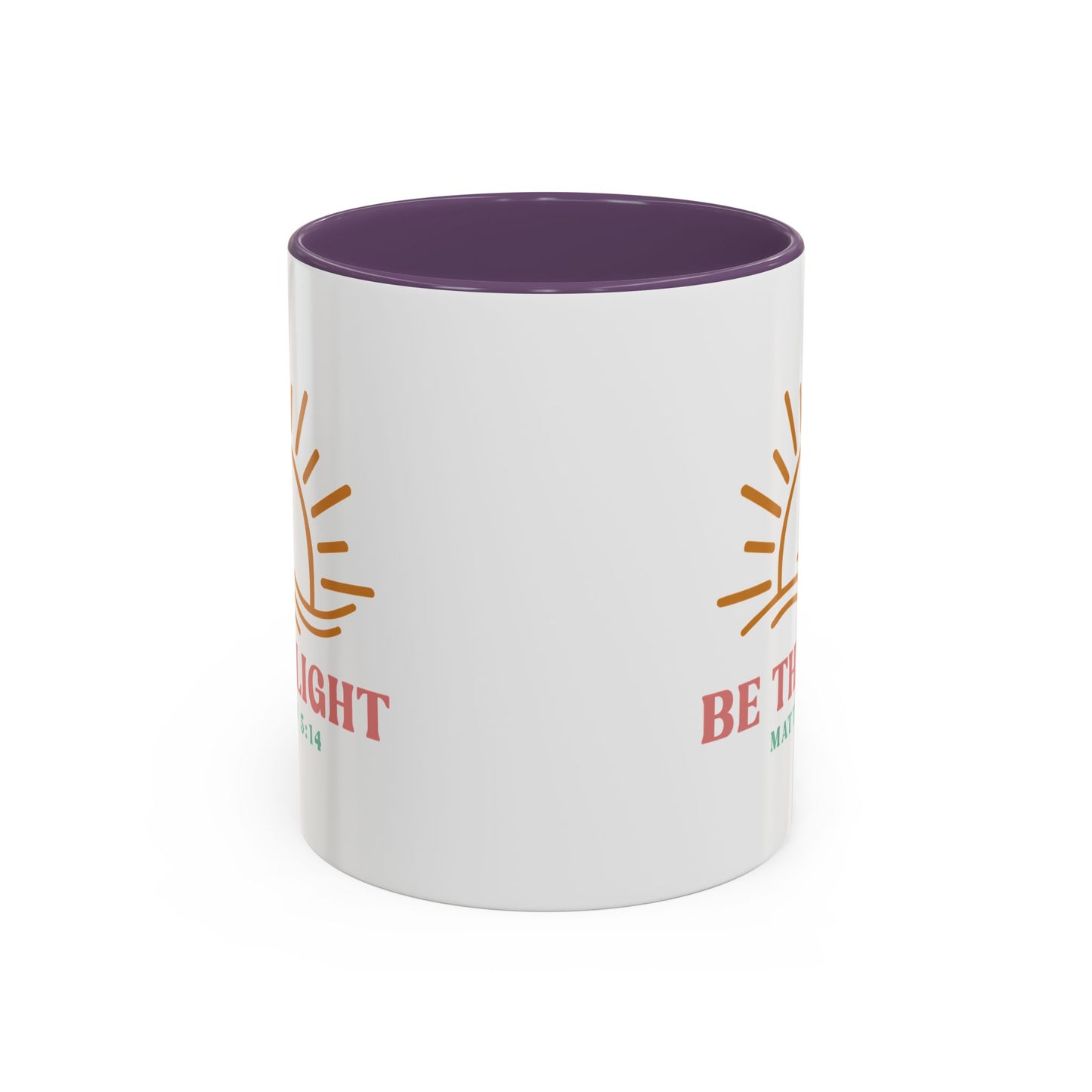 "Be The Light" Matthew 5:14 Accent Mug