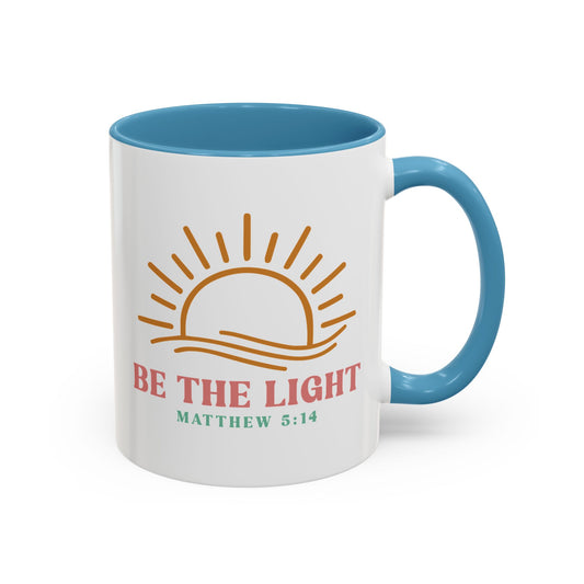 "Be The Light" Matthew 5:14 Accent Mug