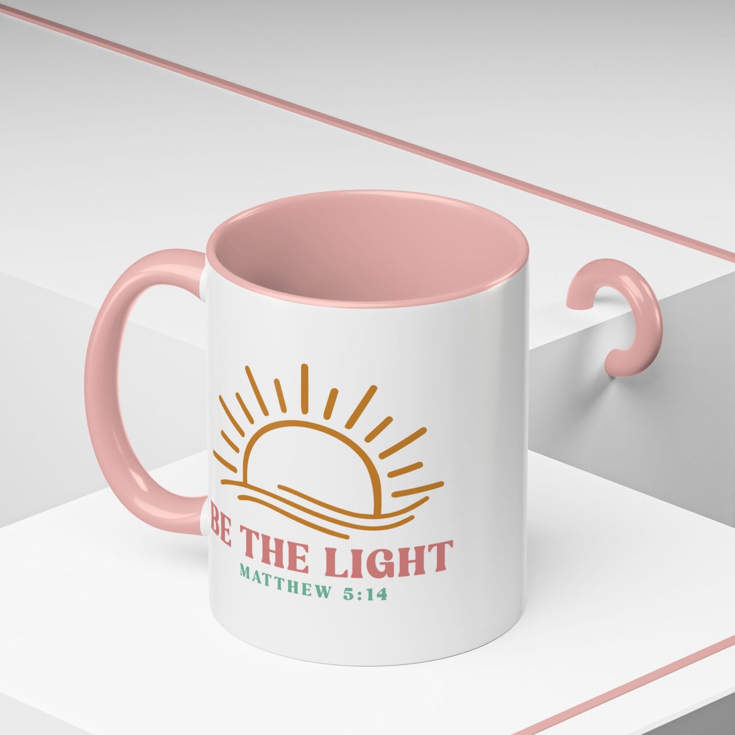 "Be The Light" Matthew 5:14 Accent Mug