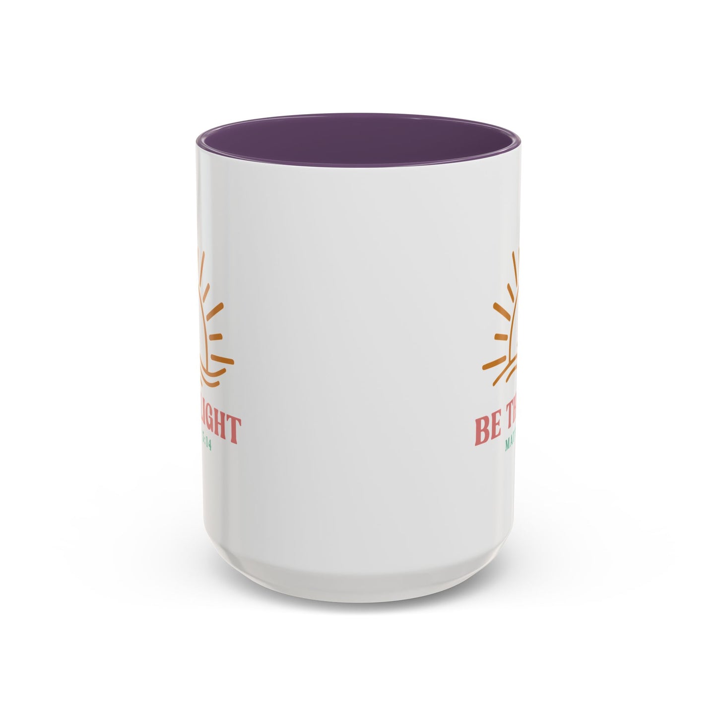 "Be The Light" Matthew 5:14 Accent Mug