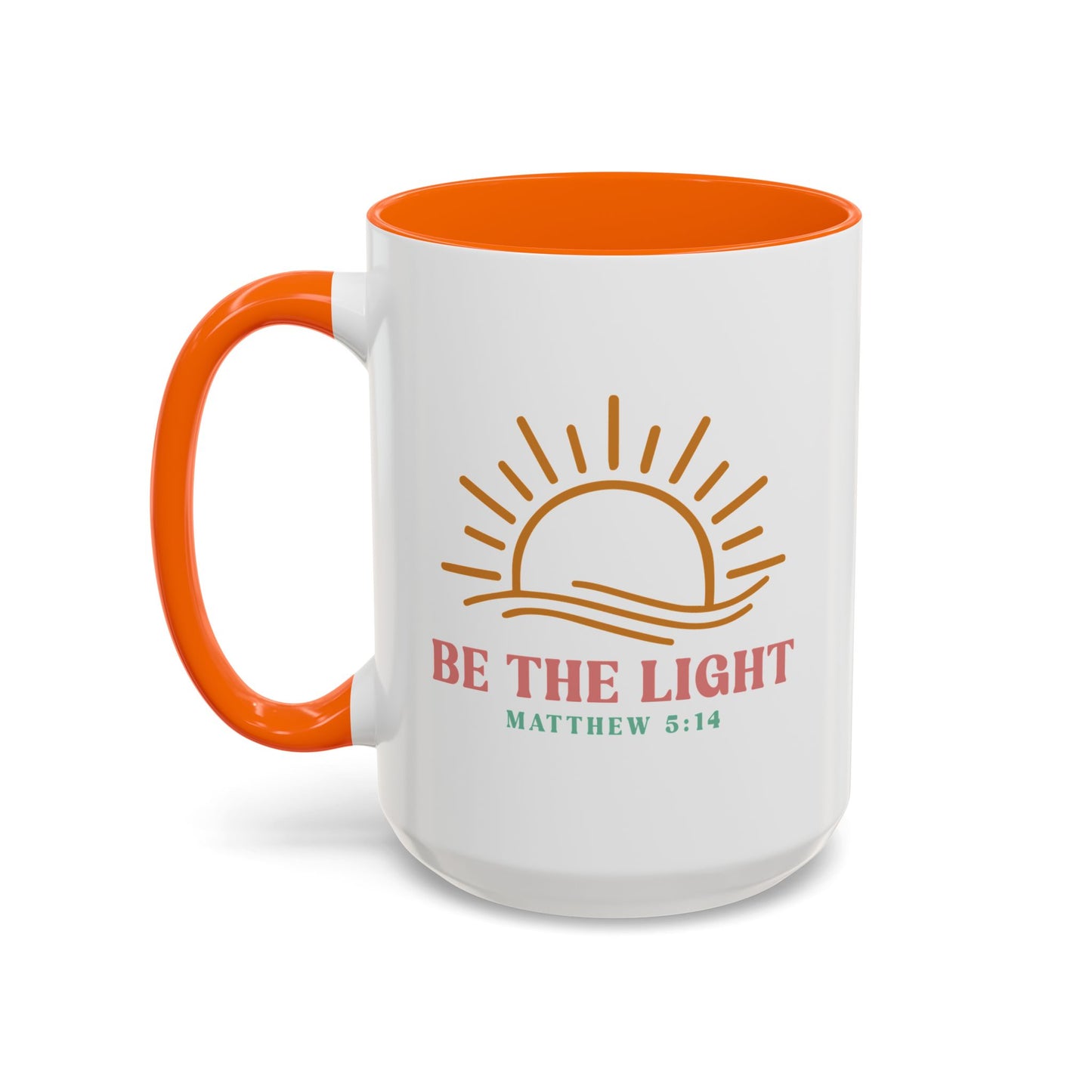 "Be The Light" Matthew 5:14 Accent Mug