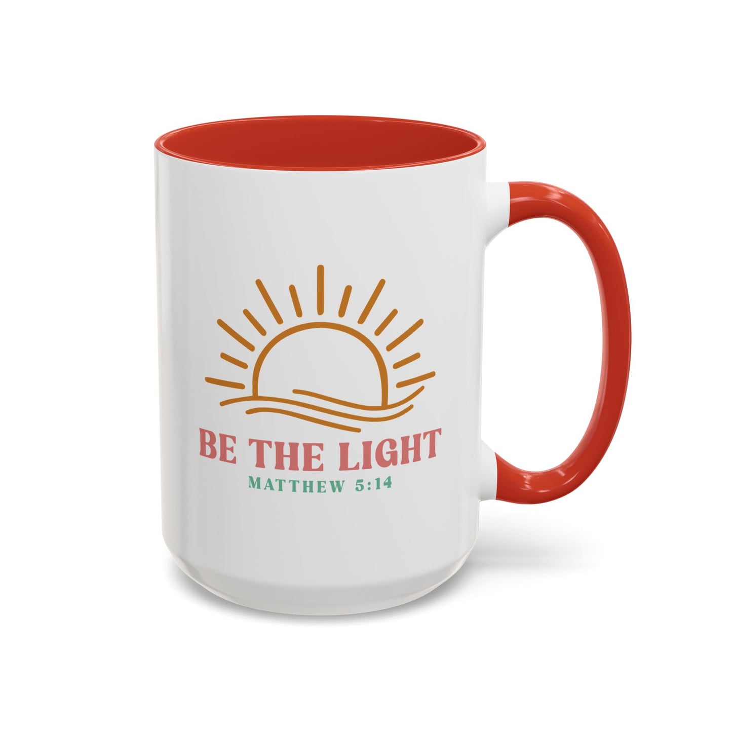 "Be The Light" Matthew 5:14 Accent Mug