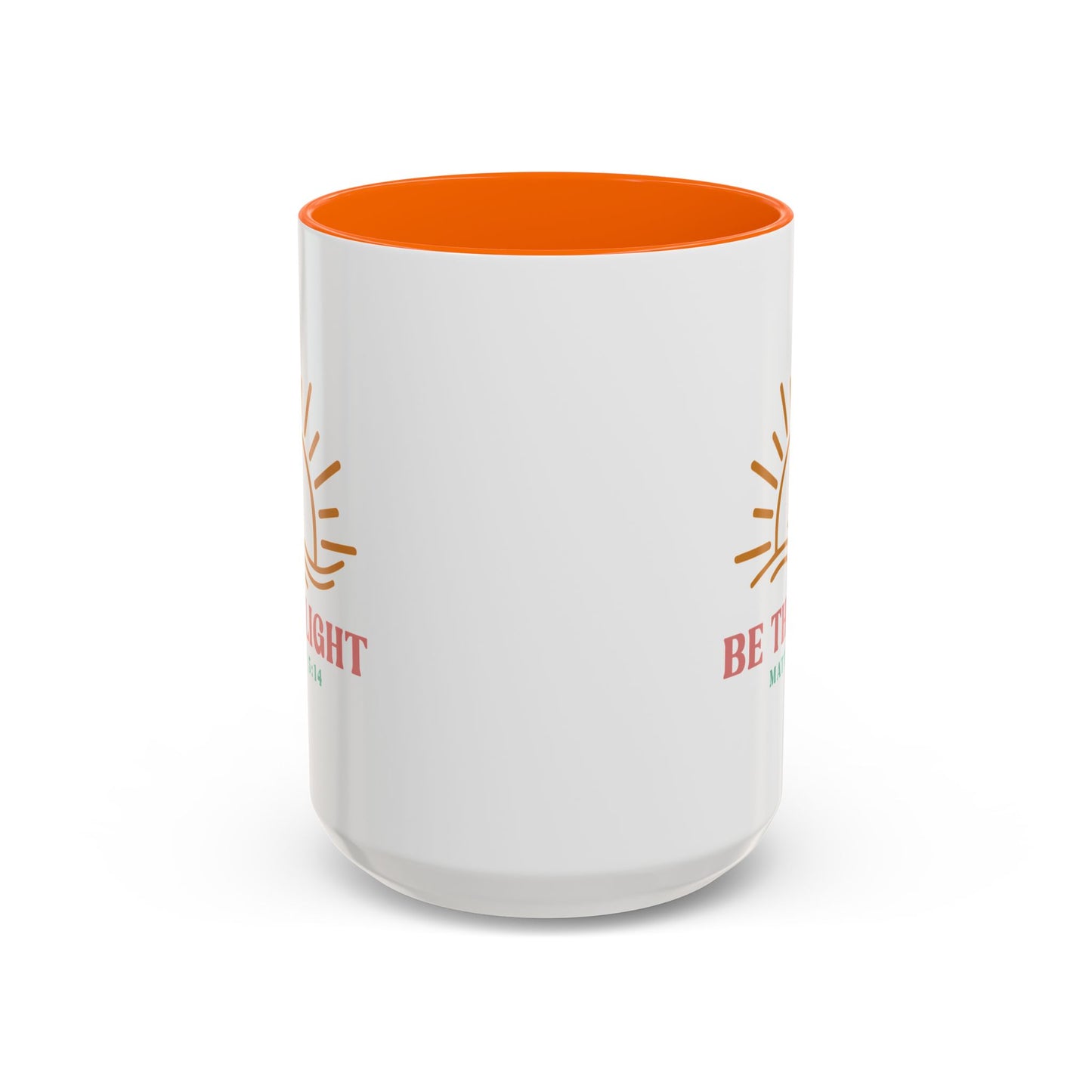 "Be The Light" Matthew 5:14 Accent Mug