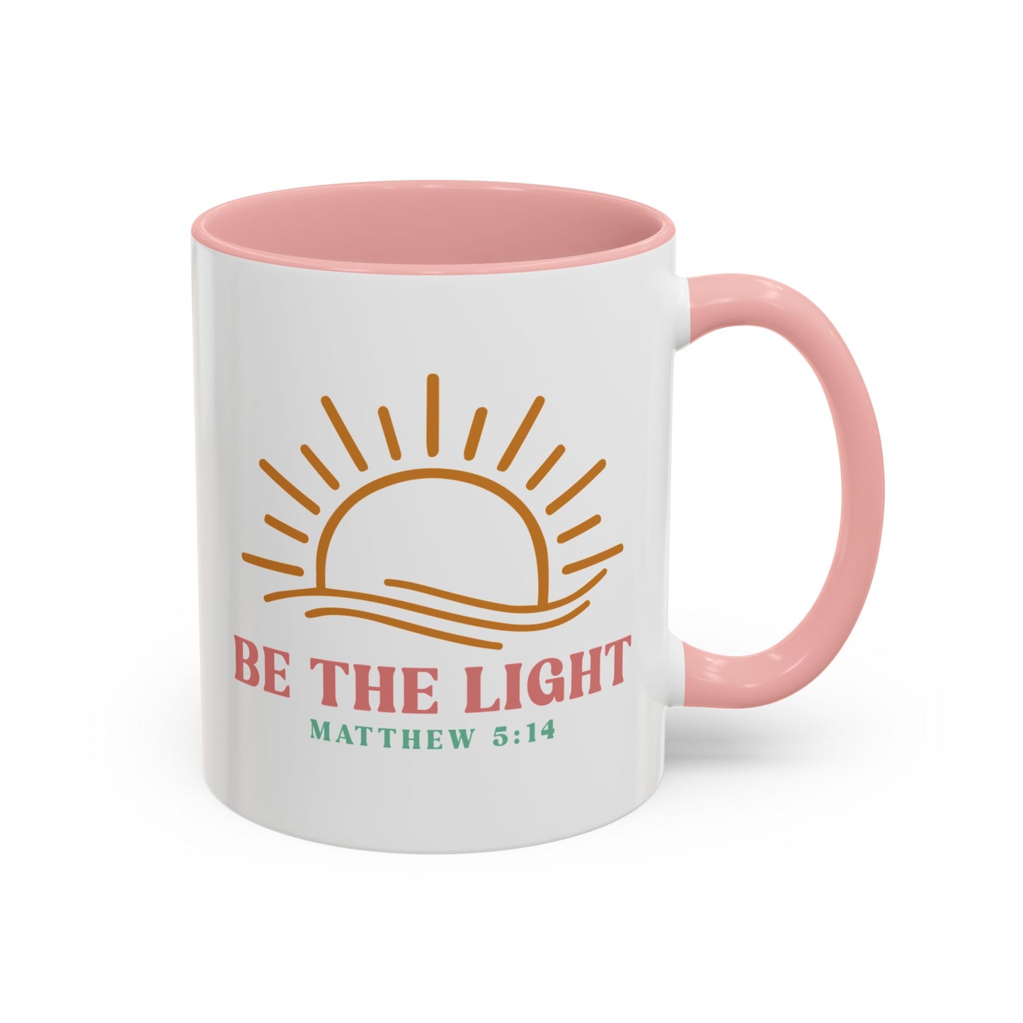 "Be The Light" Matthew 5:14 Accent Mug