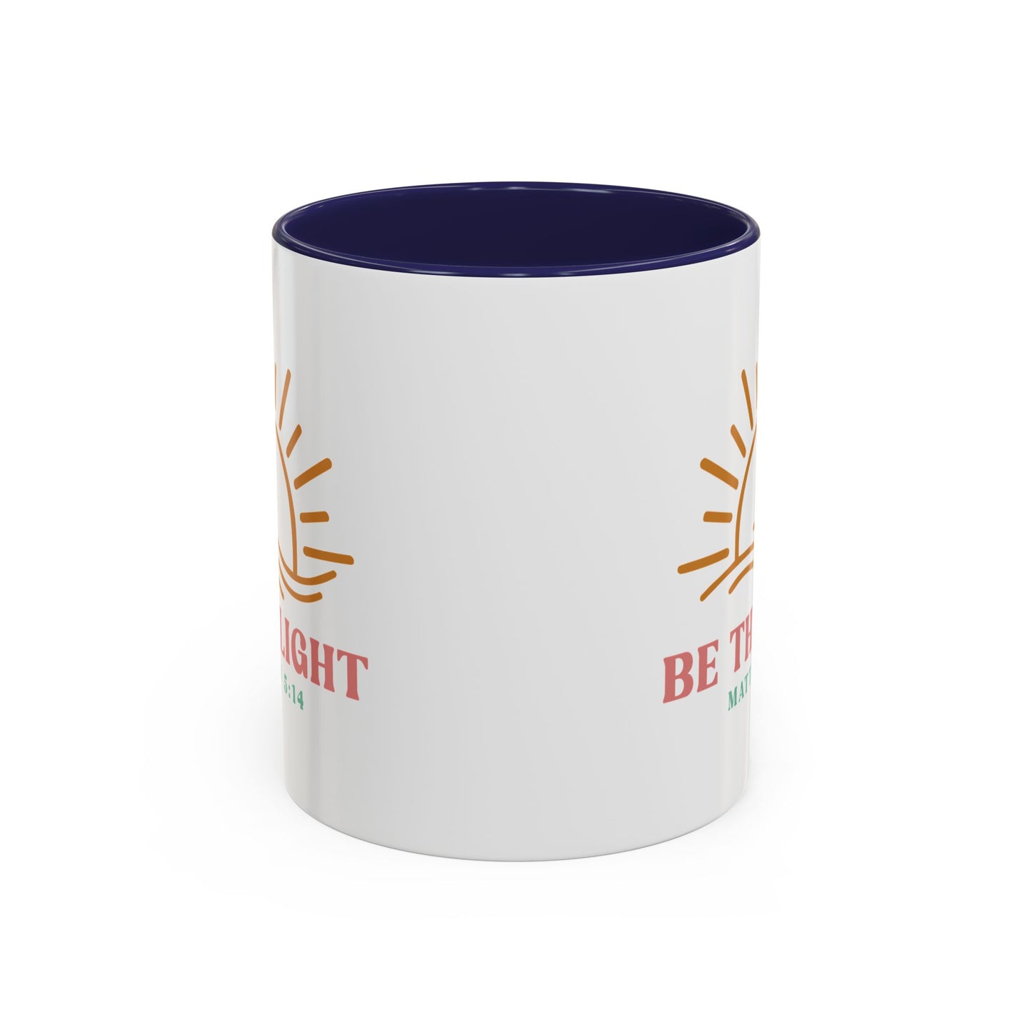 "Be The Light" Matthew 5:14 Accent Mug