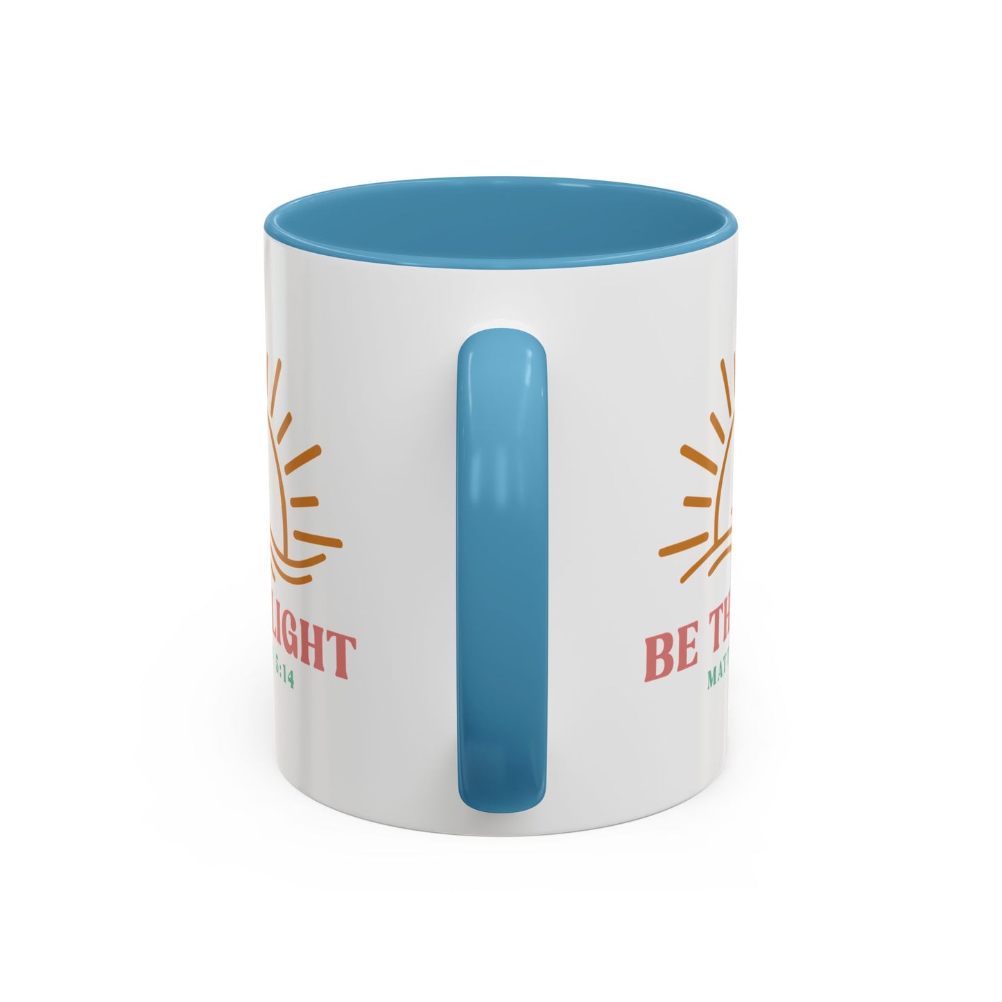 "Be The Light" Matthew 5:14 Accent Mug