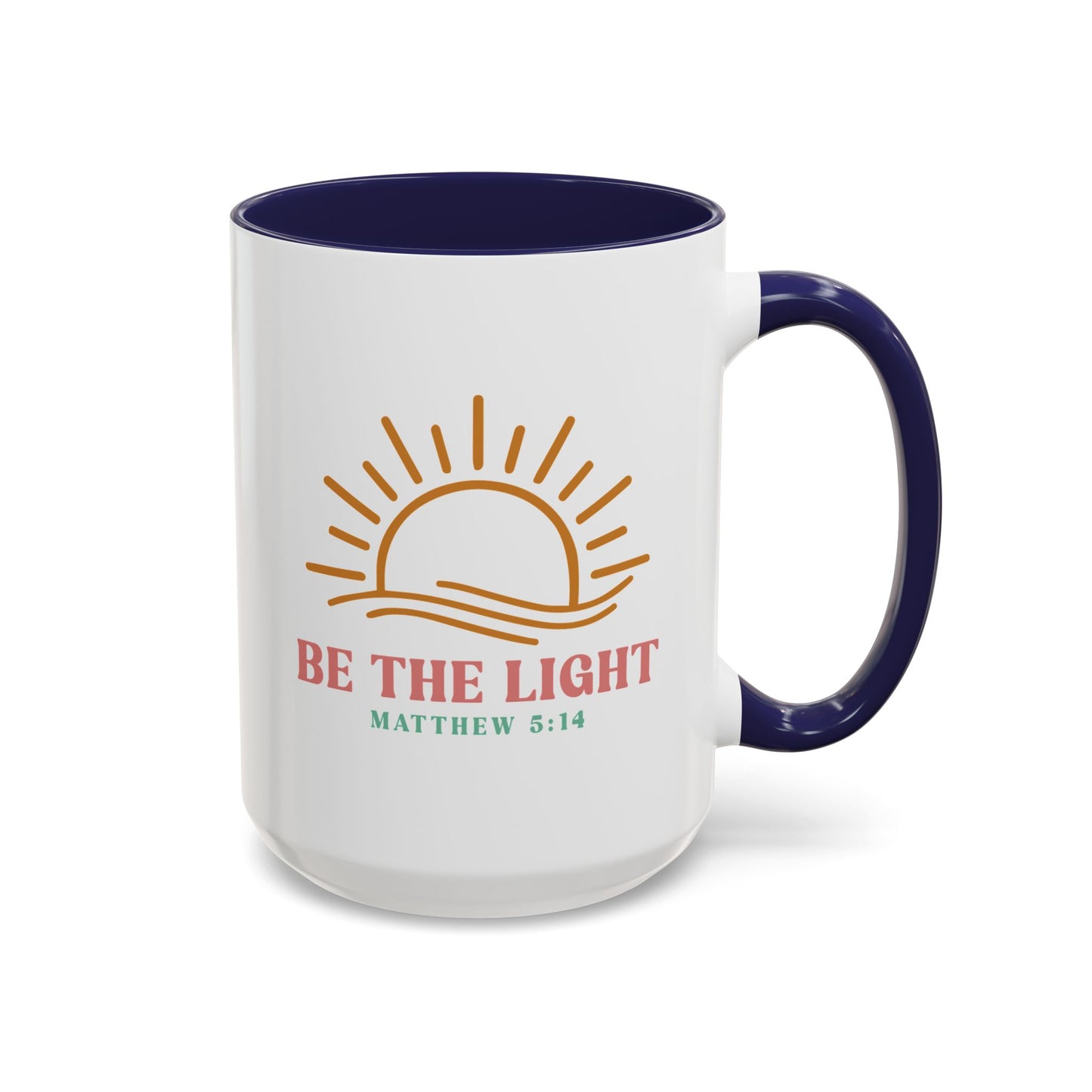 "Be The Light" Matthew 5:14 Accent Mug