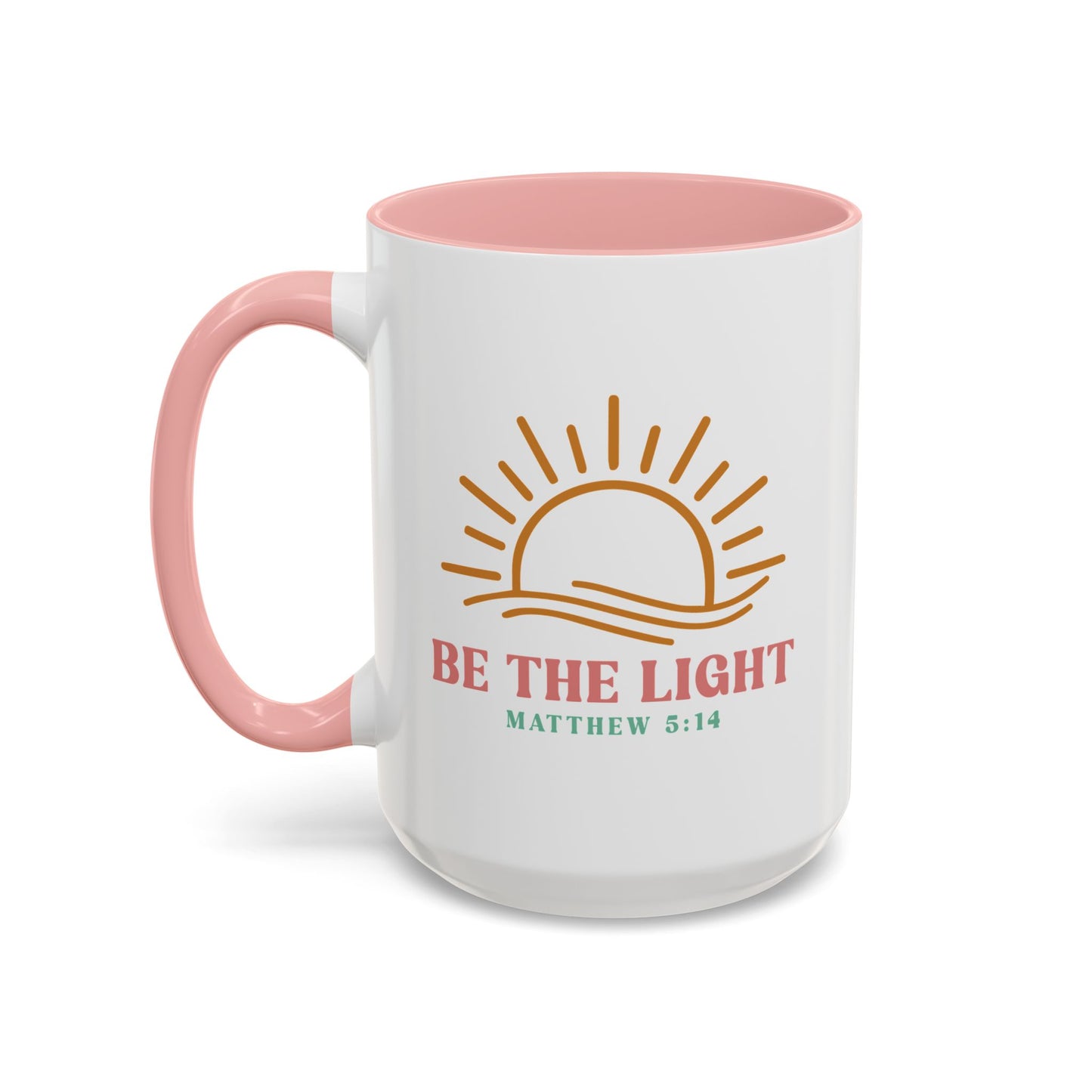 "Be The Light" Matthew 5:14 Accent Mug