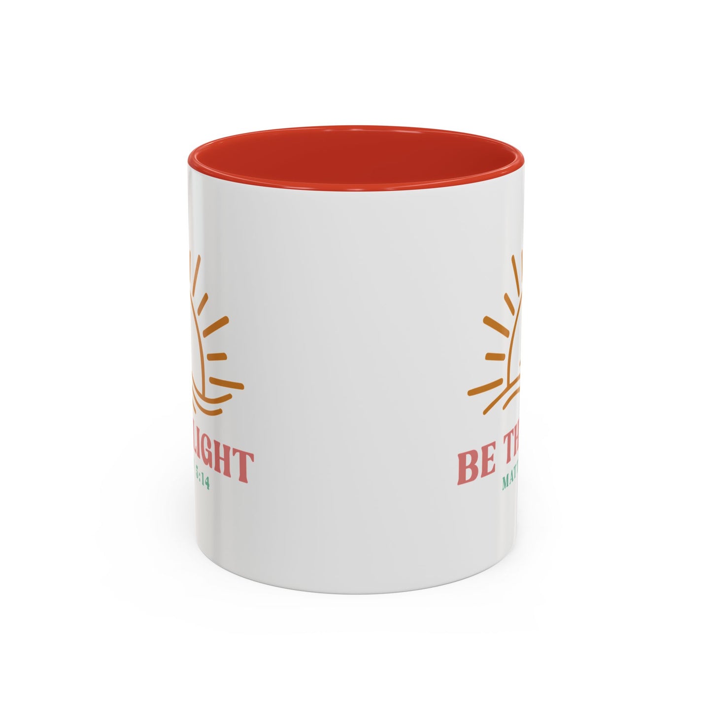 "Be The Light" Matthew 5:14 Accent Mug