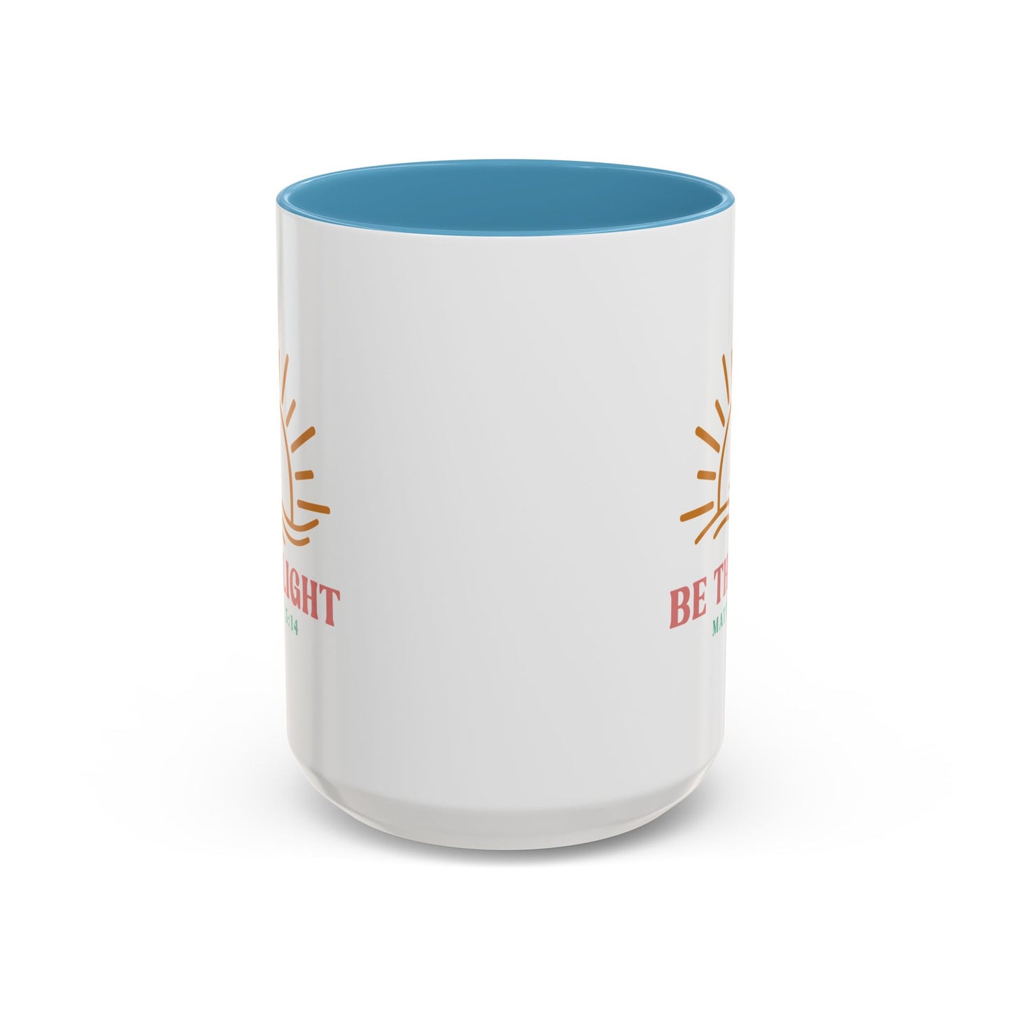 "Be The Light" Matthew 5:14 Accent Mug