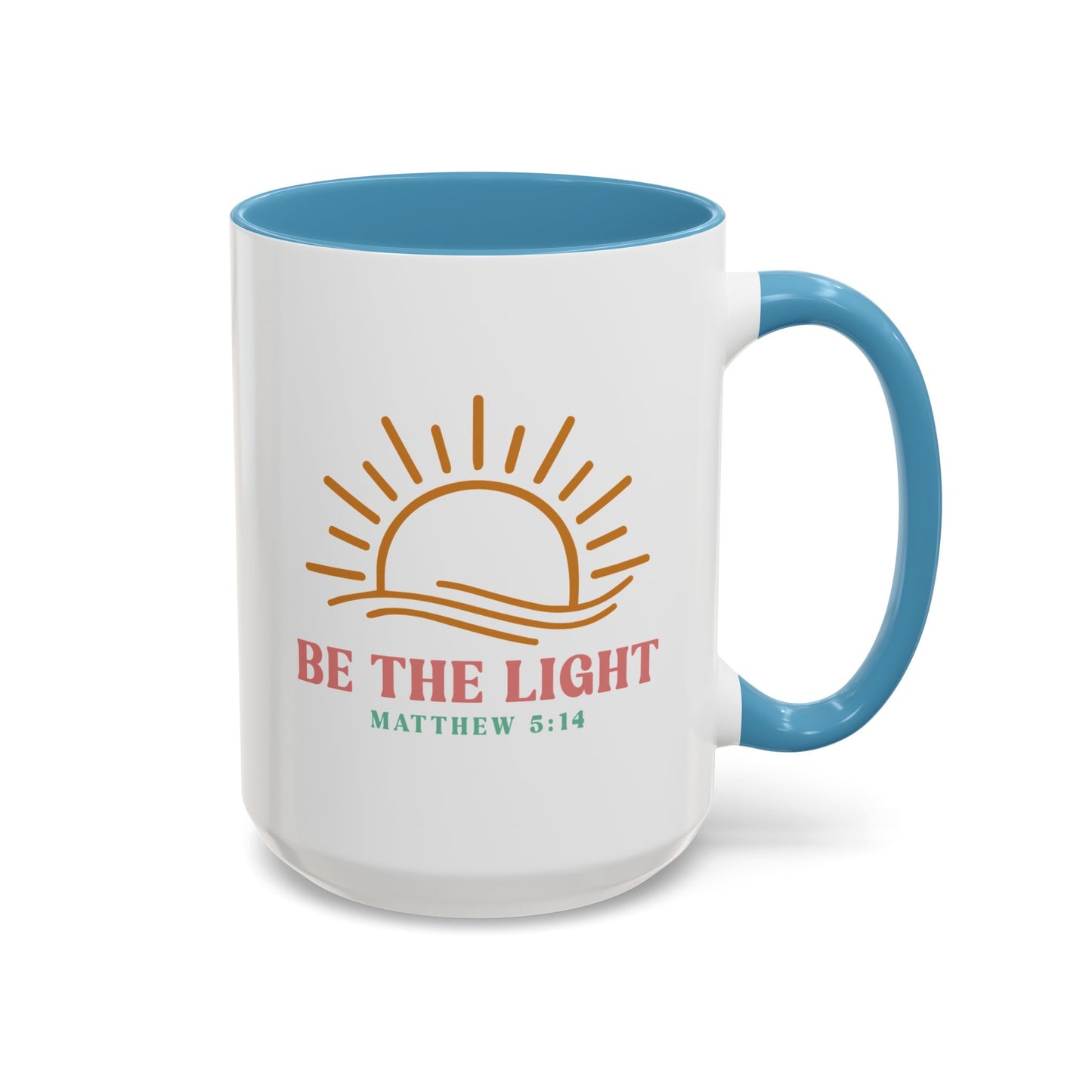 "Be The Light" Matthew 5:14 Accent Mug