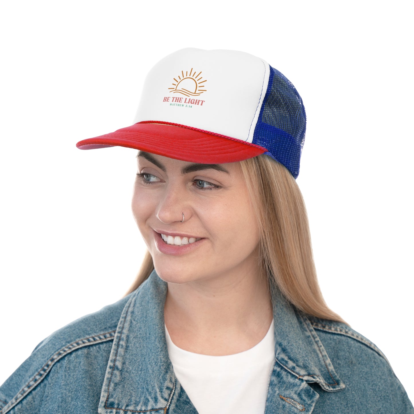 "Be The Light" Matthew 5:14 Inspirational Trucker Cap