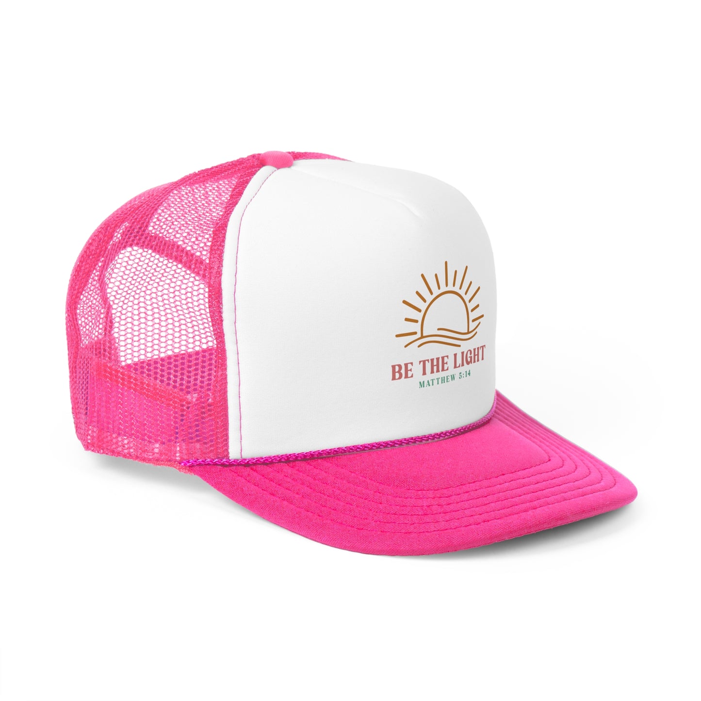 "Be The Light" Matthew 5:14 Inspirational Trucker Cap
