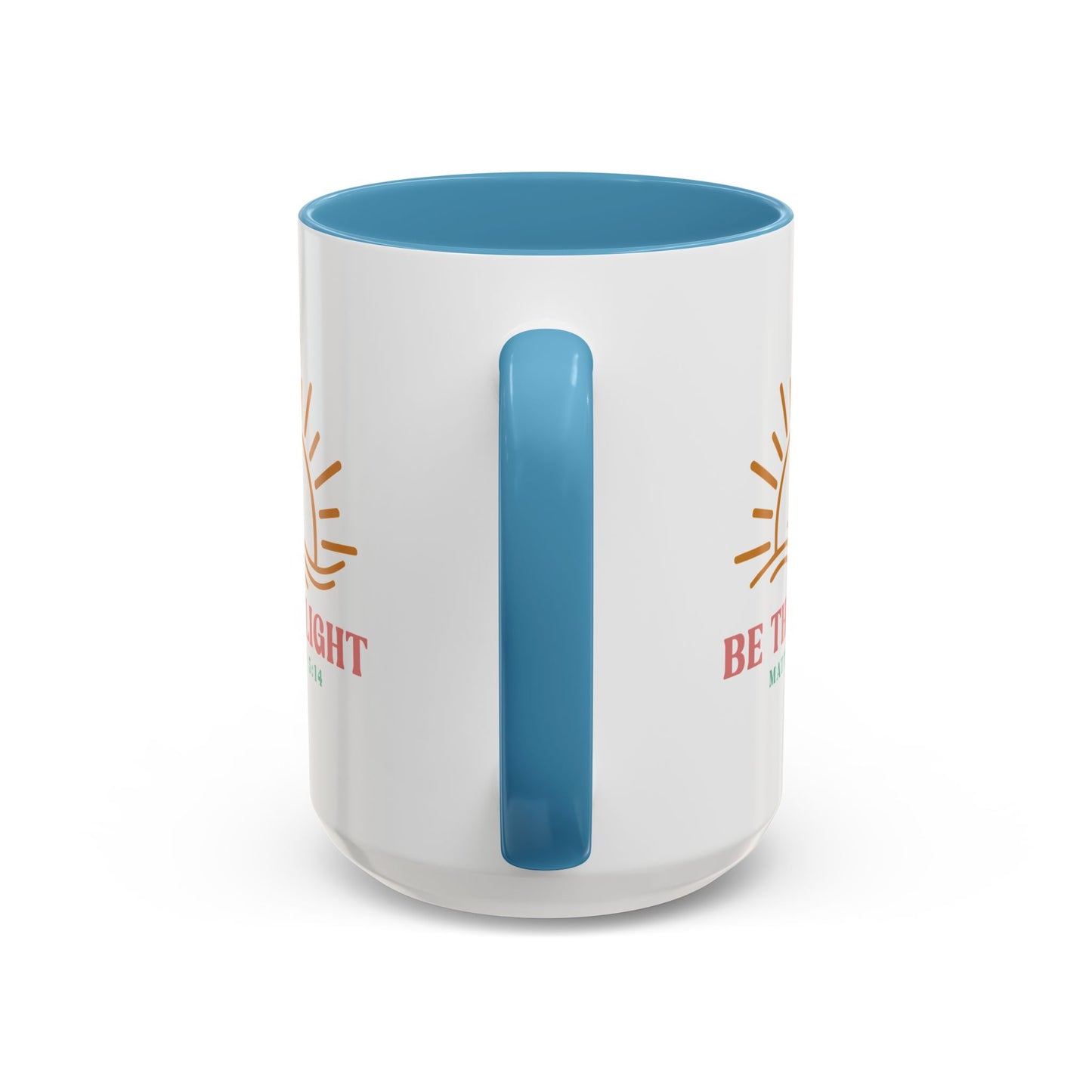"Be The Light" Matthew 5:14 Accent Mug