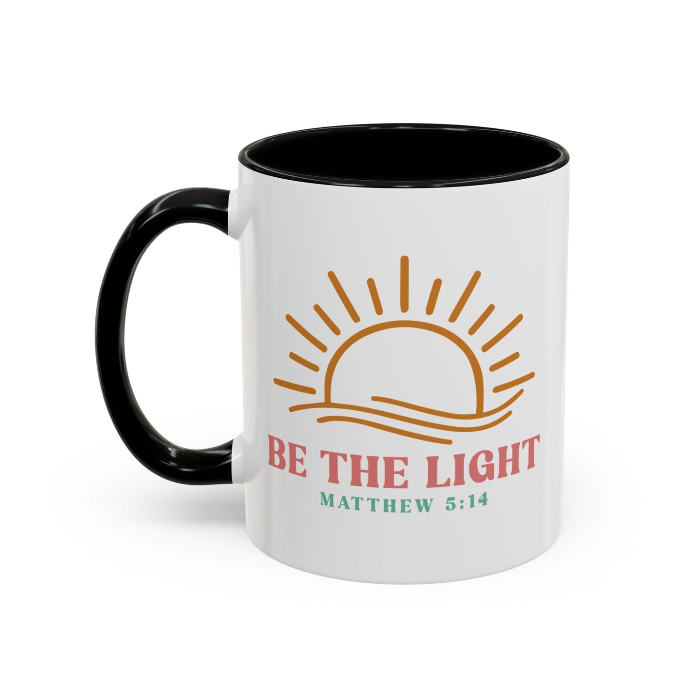 "Be The Light" Matthew 5:14 Accent Mug