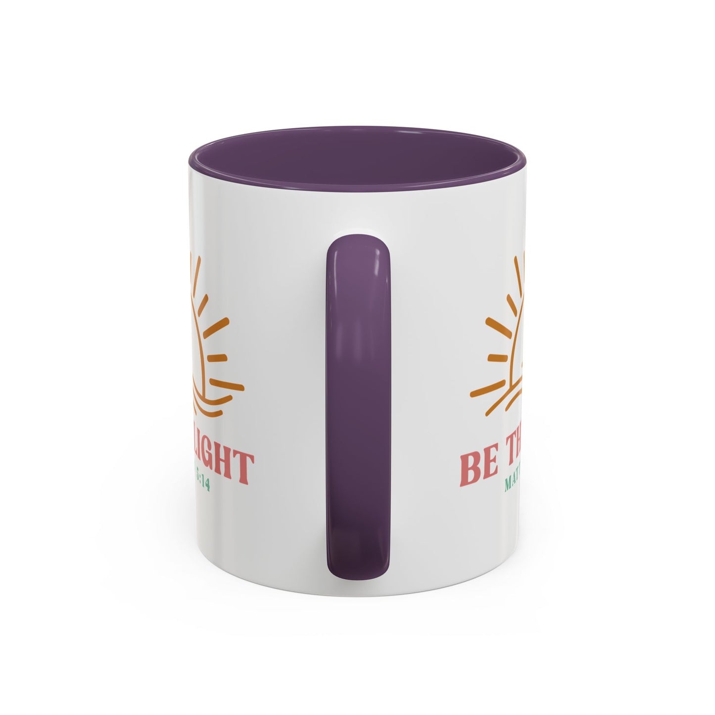 "Be The Light" Matthew 5:14 Accent Mug