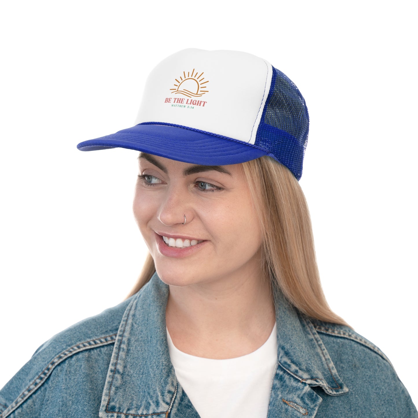"Be The Light" Matthew 5:14 Inspirational Trucker Cap
