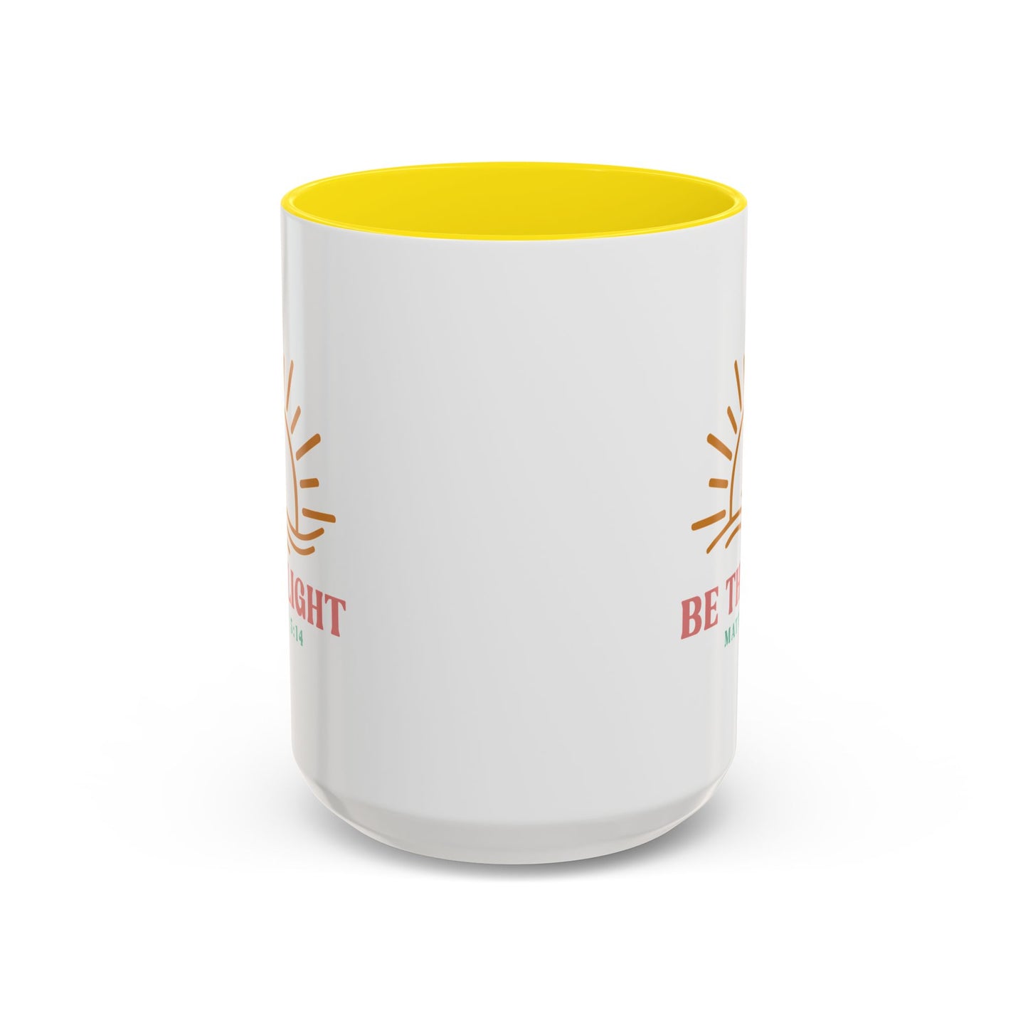 "Be The Light" Matthew 5:14 Accent Mug