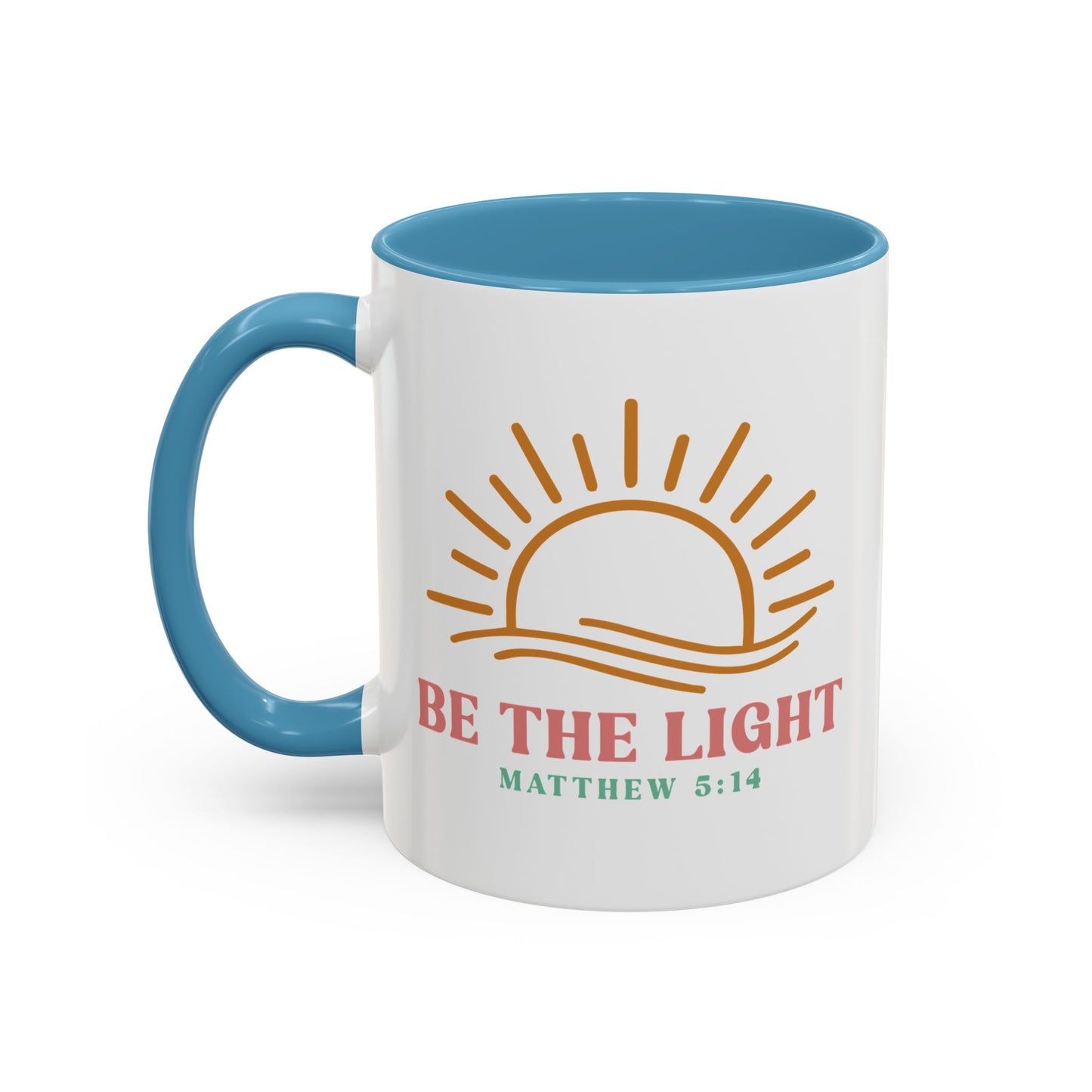 "Be The Light" Matthew 5:14 Accent Mug