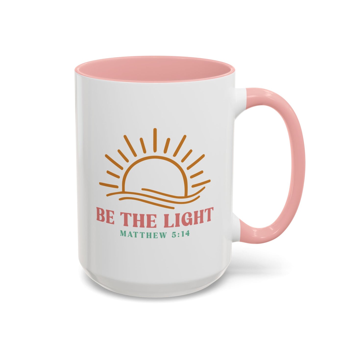 "Be The Light" Matthew 5:14 Accent Mug
