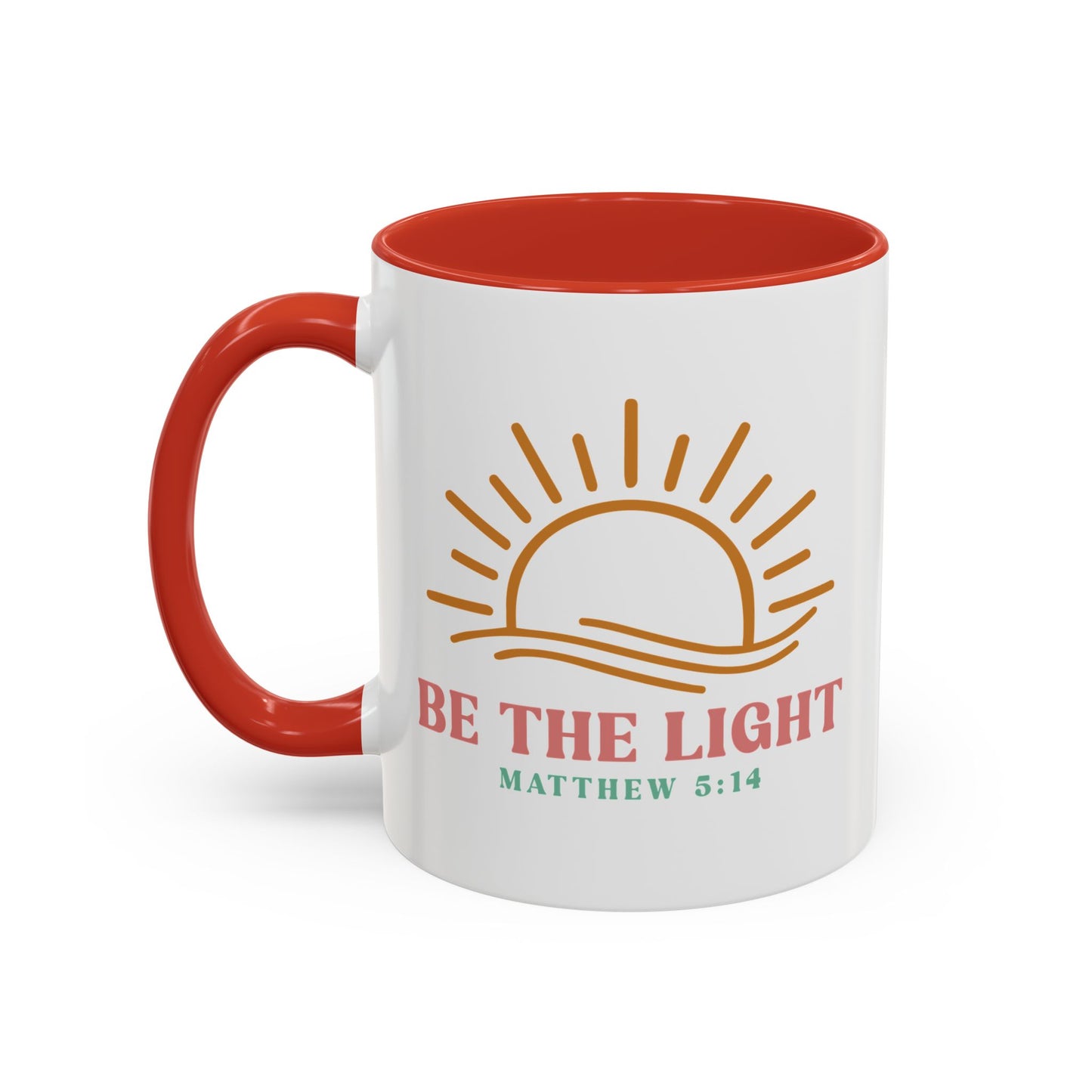 "Be The Light" Matthew 5:14 Accent Mug