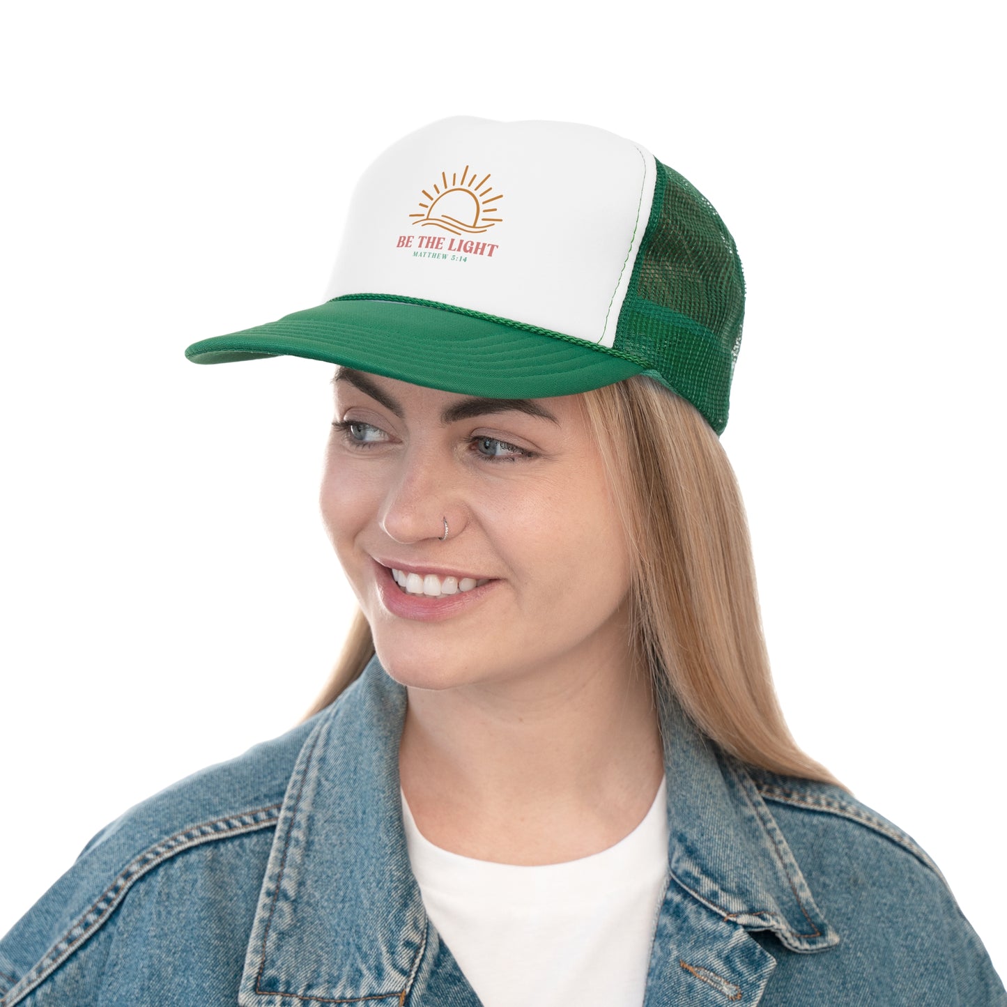 "Be The Light" Matthew 5:14 Inspirational Trucker Cap
