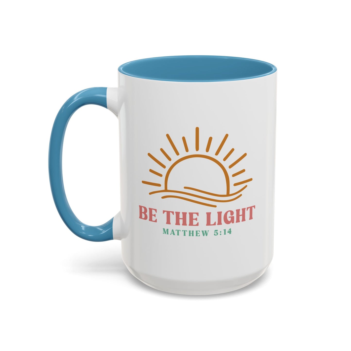 "Be The Light" Matthew 5:14 Accent Mug