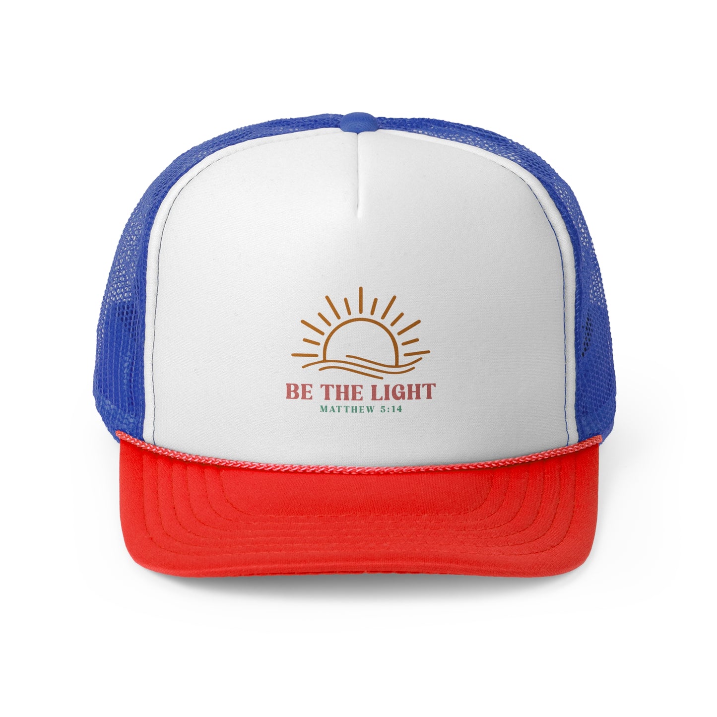 "Be The Light" Matthew 5:14 Inspirational Trucker Cap