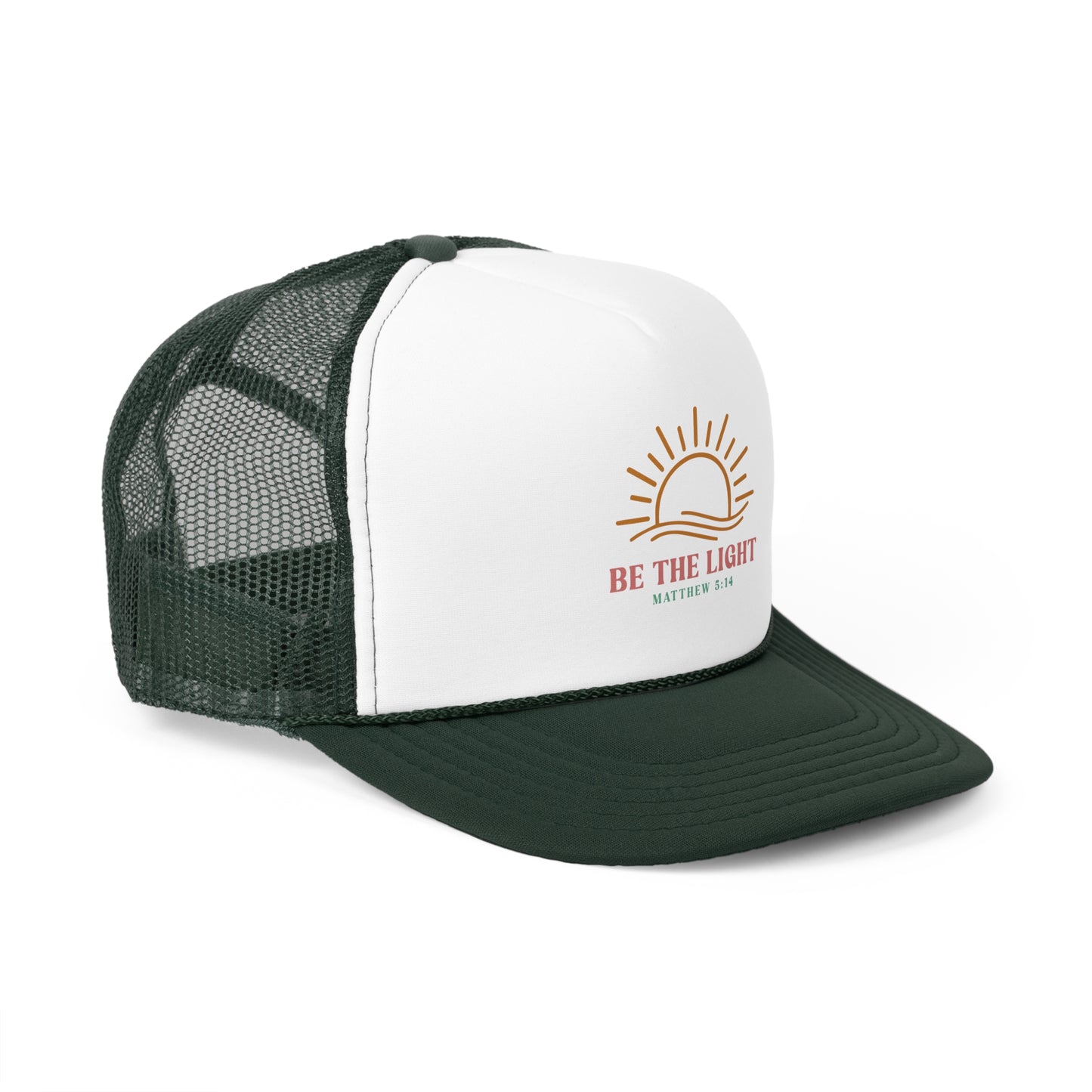 "Be The Light" Matthew 5:14 Inspirational Trucker Cap
